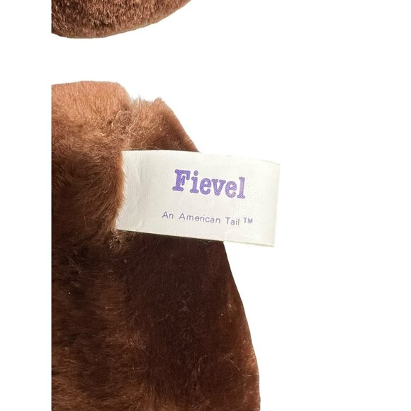 Vintage Fievel Mousekewitz Plush Stuffed Animal Red Blue Outfit 22 in 1986 - Picture 7 of 8